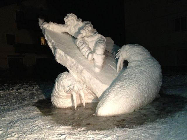 The Brave Hunter and the Walrus - Team Canada (photo credit: Donald C. Watt/snowcarver.ca)