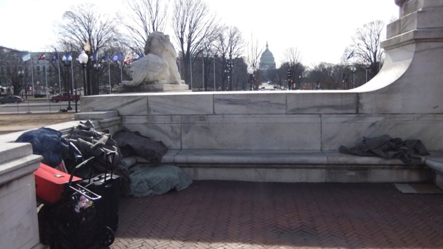 Well, at least some sign of habitation near the big house of the nation...